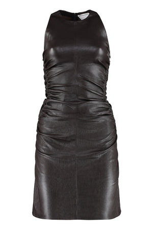 Leather mini dress-0
